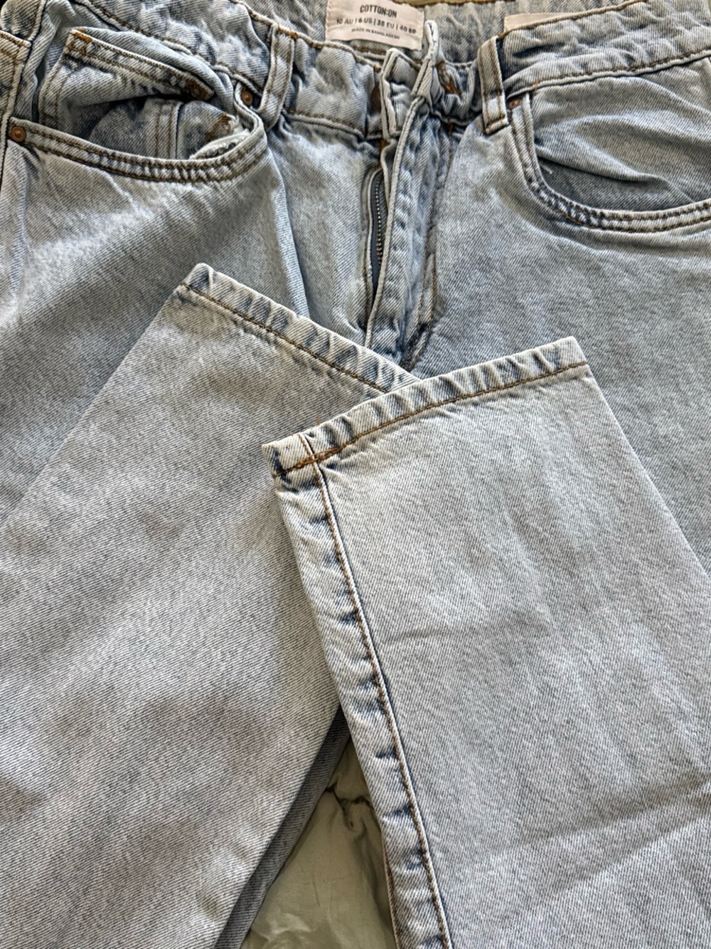Light Blue Ripped Denim Jeans - Picture 5 of 5
